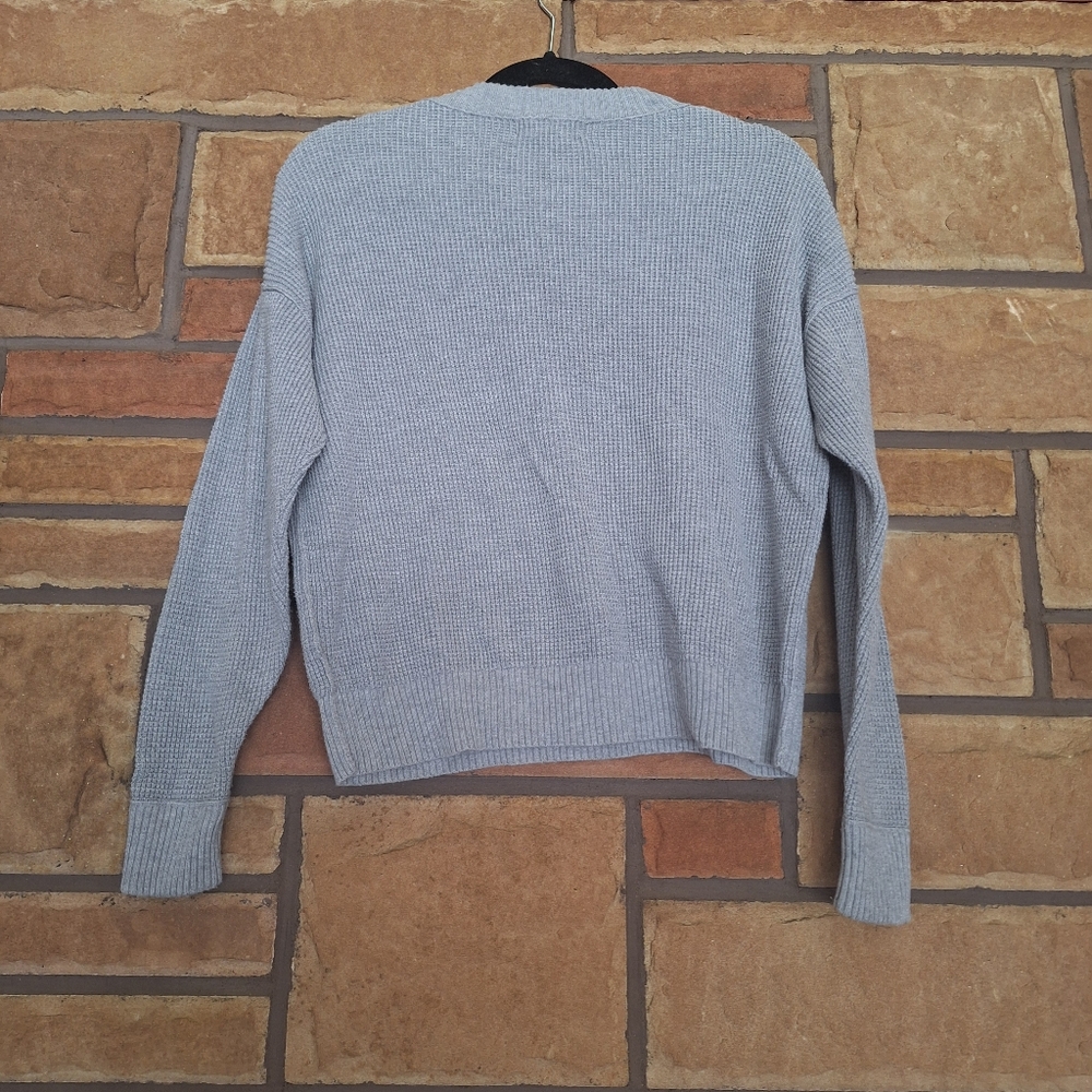 Treasure & Bond Grey Thermal Knit Sweater Small - Picture 8 of 8